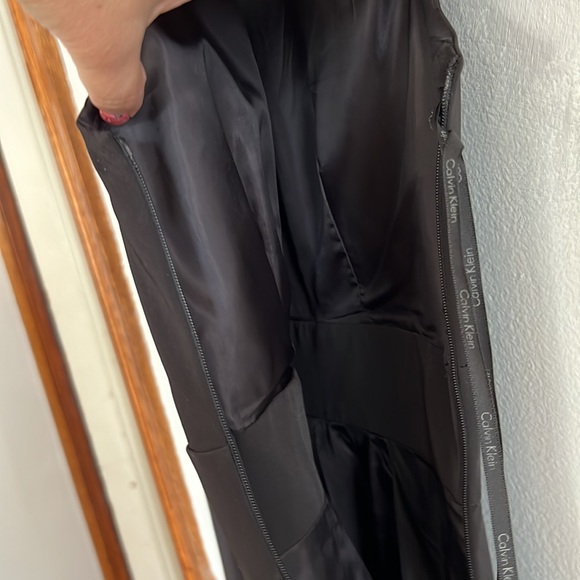 Calvin Klein STUNNING black crossover bodice A-line dress ❤️‍🔥 - Picture 7 of 11